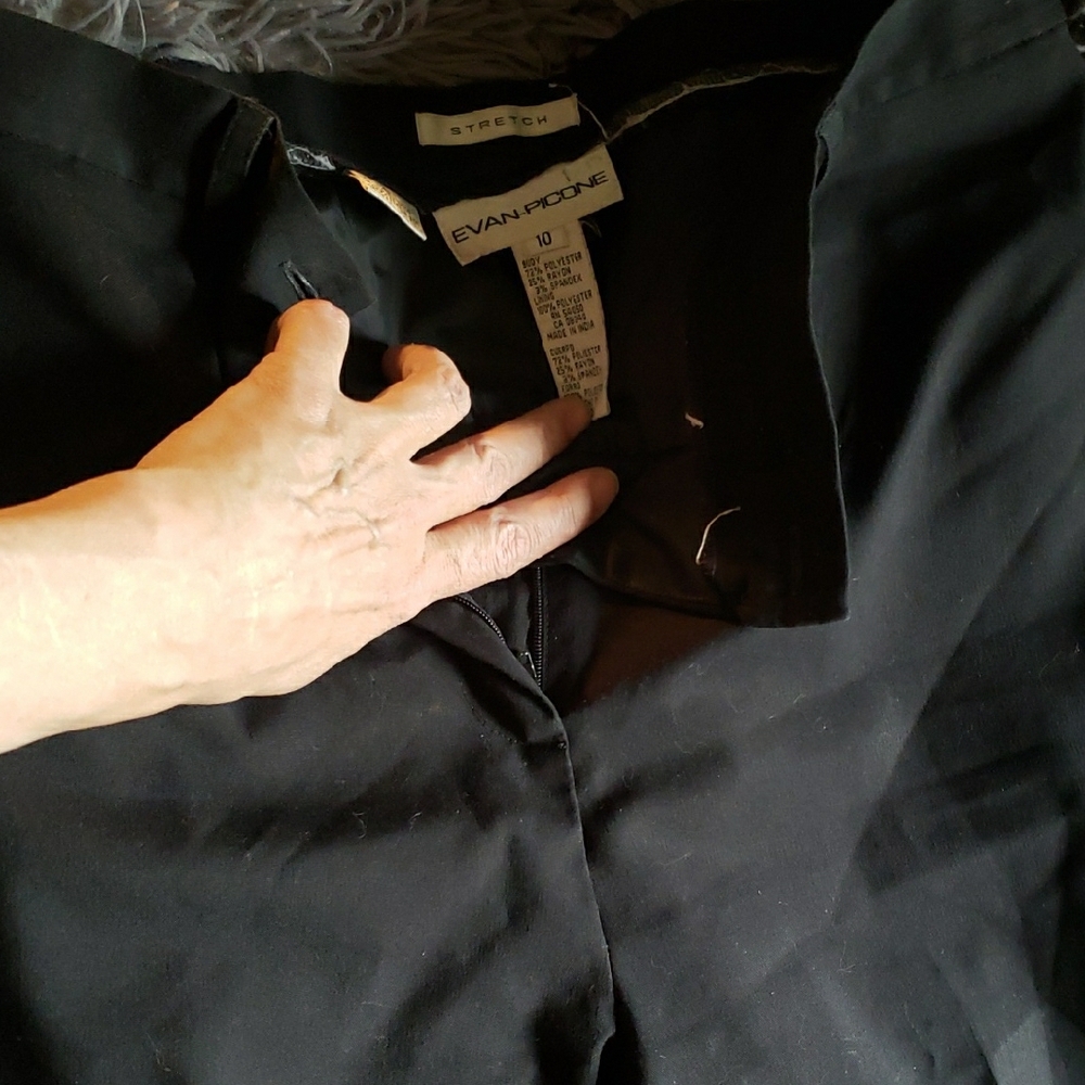 Evan Picone Classic Black Trousers